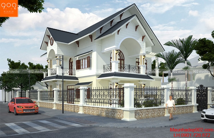 Thiết kế biệt thự - Phối cảnh 2 - BT90