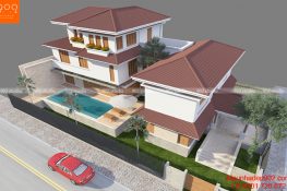 Biệt thự 2 tầng có bể bơi