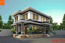 Mẫu thiết kế nhà mái thái anh Nghi ở Hòa Bình