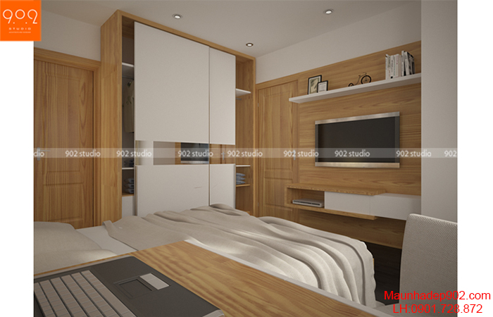 Thiết kế nội thất chung cư - Phòng ngủ - NT10