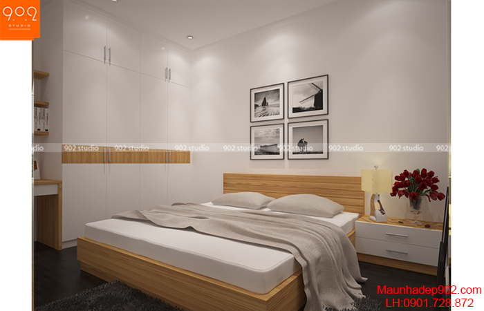 Thiết kế nội thất chung cư - Phòng ngủ - NT10