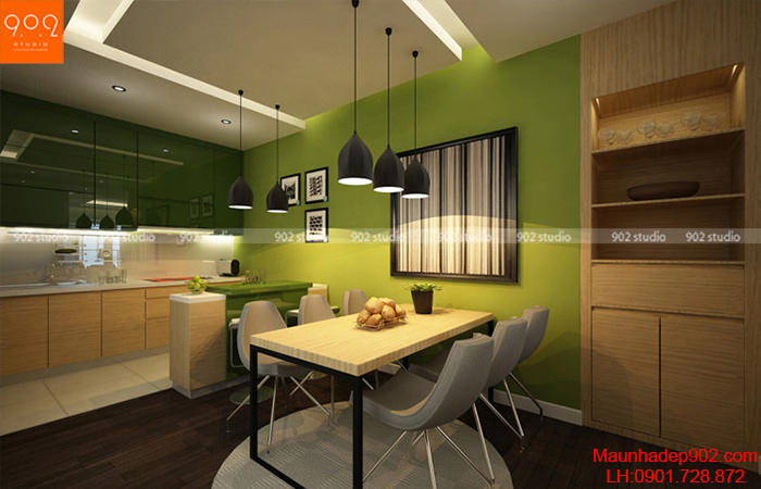 Thiết kế nội thất chung cư - Phòng bếp - NT11