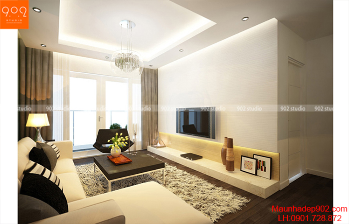 Thiết kế nội thất chung cư - Phòng khách - NT11