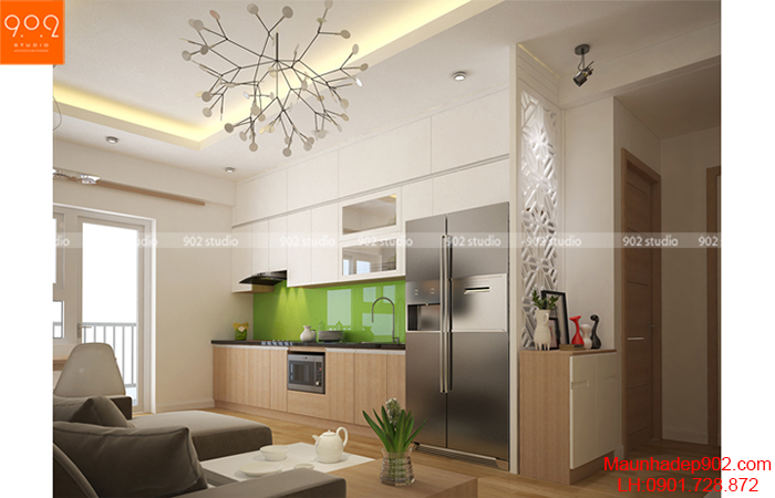 Thiết kế nội thất chung cư - Phòng khách 1 - NT12