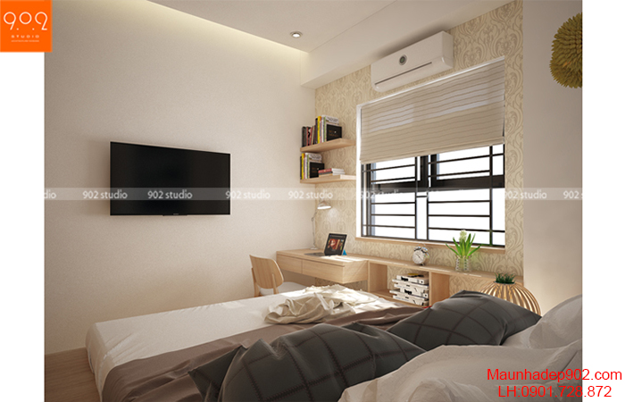 Thiết kế nội thất chung cư - Phòng ngủ - NT12