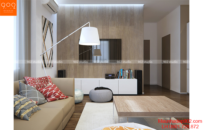 Thiết kế nội thất chung cư - Phòng khách - NT14