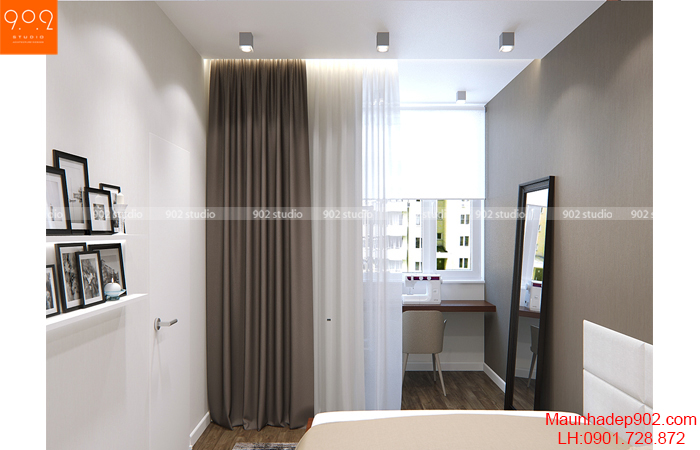 Thiết kế nội thất chung cư - Phòng ngủ - NT14