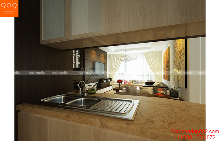 Thiết kế nội thất chung cư - Phòng bếp - NT09