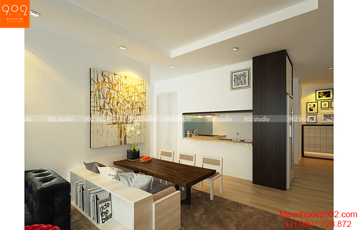 Thiết kế nội thất chung cư - Phòng bếp - NT09