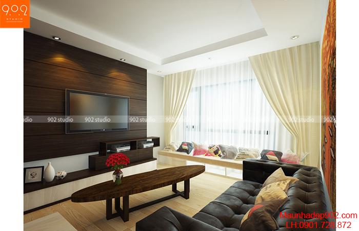 Thiết kế nội thất chung cư - Phòng khách - NT09