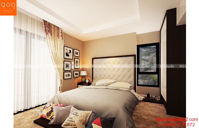Thiết kế nội thất chung cư - Phòng ngủ - NT09