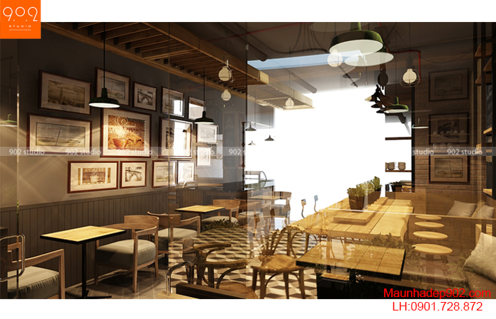 Thiết kế nội thất quán cà phê - NH05