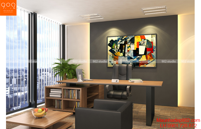 Thiết kế nội thất văn phòng - Phòng giám đốc- NT18