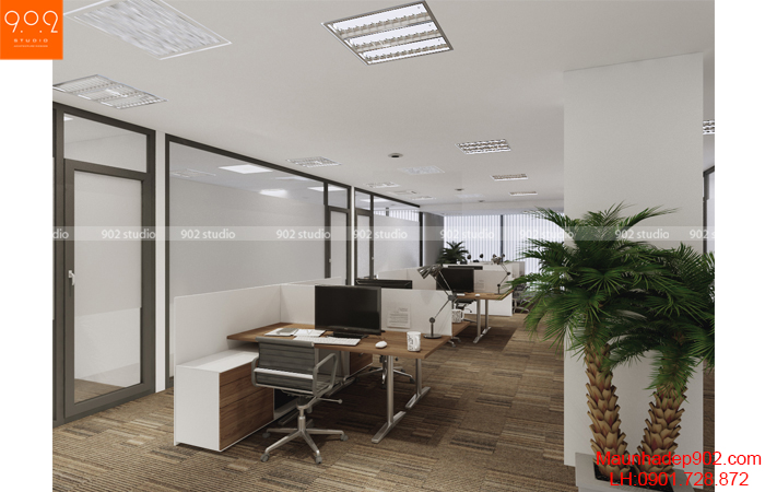 Thiết kế nội thất văn phòng - Phòng làm việc- NT18