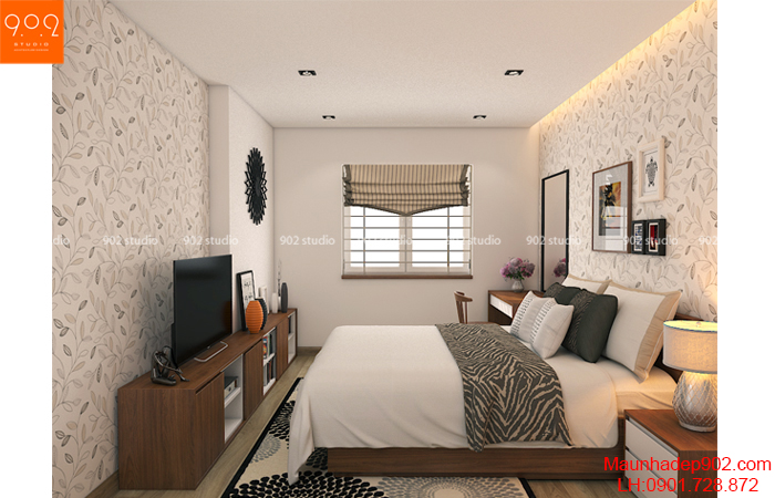 Thiết kế nội thất chung cư - Phòng ngủ - NT22