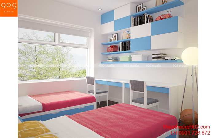 Thiết kế nội thất phòng ngủ chung cư - NT28