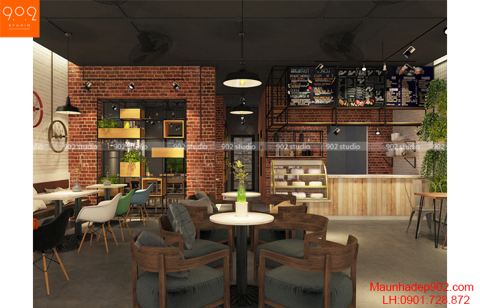 Thiết kế nội thất quán cà phê Yên Bái - NH07