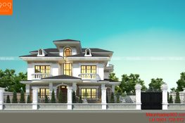 Công trình biệt thự 3 tầng thiết kế cho nhà anh Khang ở Gia Lâm - Hà Nội