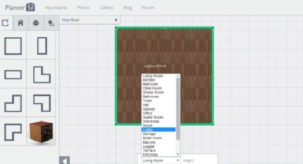  Phần mềm thiết kế nhà planner 5D không thể tạo tường cong Mặc dù không thể tạo các bức tường cong, nhưng bạn có thể sử dụng các kiểu tường đa dạng khác