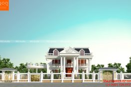 Ngắm nhìn mẫu nhà 2 tầng hình vuông đẹp ngây ngất lòng người