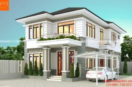 Hình ảnh mẫu biệt thự 2 tầng hiện đại đẹp góc view 2