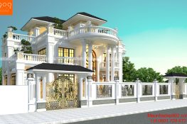 Thiết kê biệt thự tân cổ điển 3 tầng