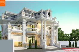 Thiết kế nhà 2 tầng 1 tum mái marsand sang trọng đẳng cấp - BT192