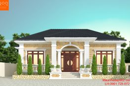 Mẫu nhà 1 tầng đẹp 2019 dành cho mọi gia đình - BT200